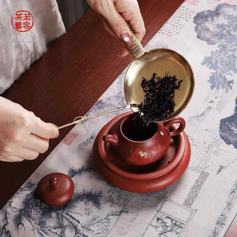 铜烤茶器工造平底茶叶提黄陈茶烘手培烤2022.12.茶勺器醒茶酒精香