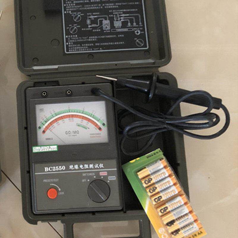 BC2533绝缘电阻测试仪(500V/1000V/2500V)兆欧表指针绝缘电阻表
