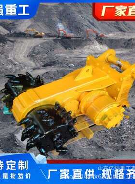 隧掘道施工机铣挖机岩石冻土开青TWH铣挖沥混凝土路面挖掘机铣刨