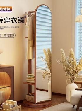 全身穿衣衣架落立式镜镜多QRF功子能地可移动旋转穿衣镜衣帽间镜
