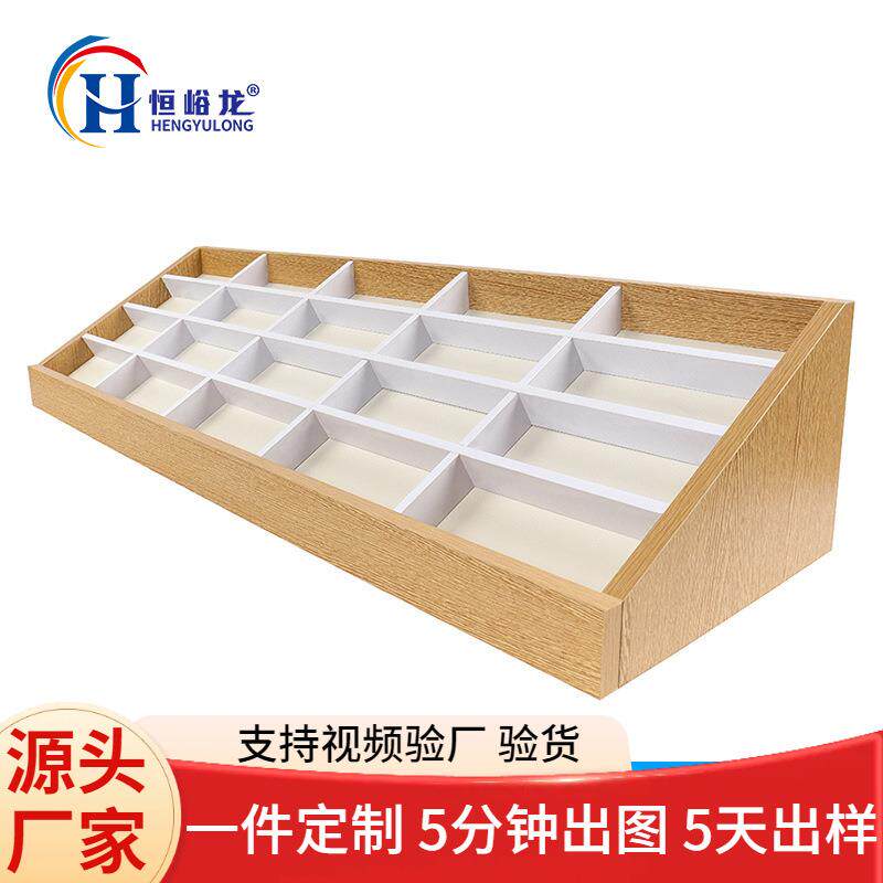 名创款优品眼镜柜台货架饰品精品百货店太阳镜墨镜展示架木质