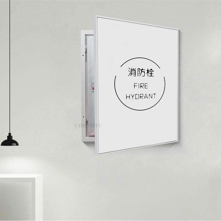 正品定做实框遮挡防栓装饰画遮消盖消火栓挂画电表配盒电箱木简约