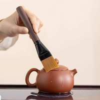 閩政胡桃木茶道六君子套裝茶具配件茶夾刷茶桌功夫泡茶工具六件套