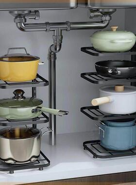Pan rack Pot rack Organizer Kitchen storage rack Cabinet锅架