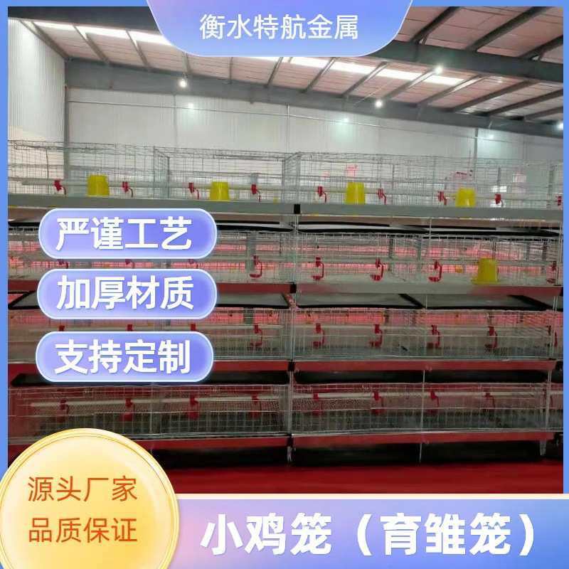 鸡笼子养鸡立体防锈简易 四层小鸡笼畜牧镀锌 育雏鸡笼设备