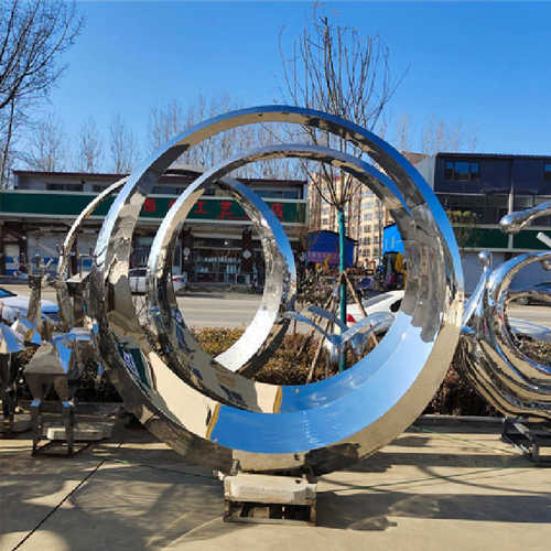 不锈钢雕塑户外园林景观雕塑公园地标性城市校园落地艺术摆件加工