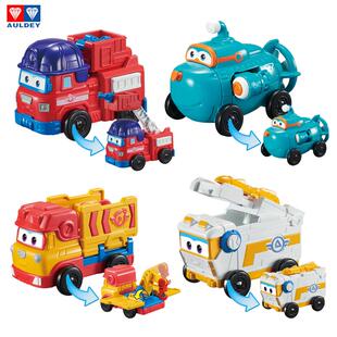 超级飞侠趣味变形车消防车大勇多利太空车路奇威利反反车全套小车