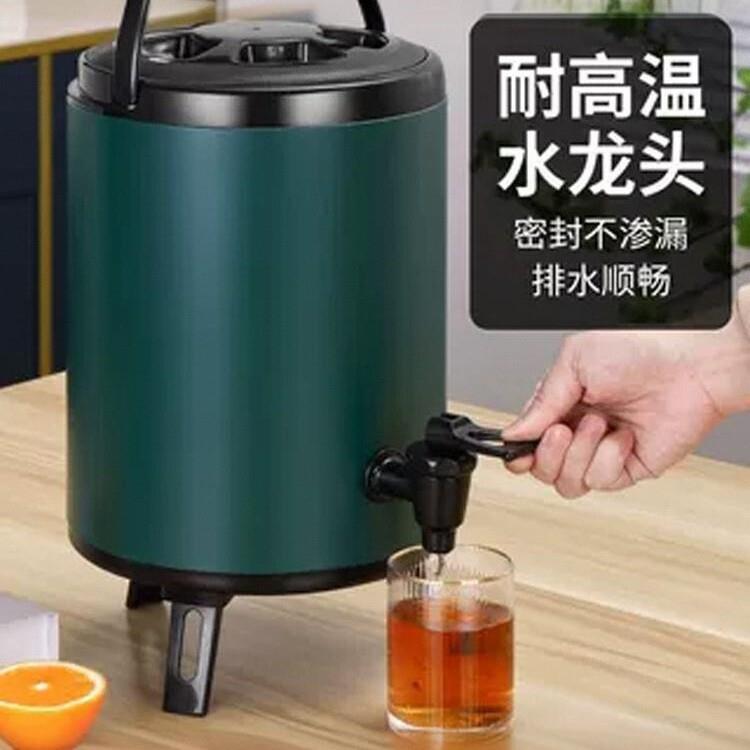 棋牌室热水壶304不锈钢奶茶桶保温商用大容量保热摆摊豆浆桶早餐