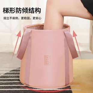 过小腿保温足浴桶家用洗脚盆熏蒸洗脚桶深桶批发 泡脚桶折叠便携式