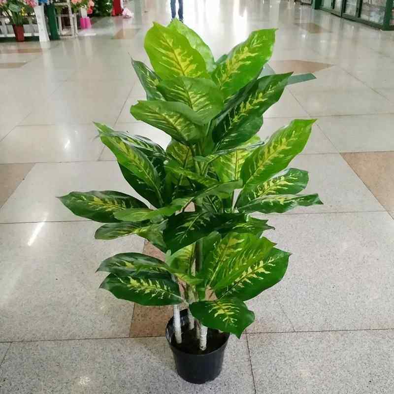 厂家仿真万年青绿钻树盆景绿植盆栽塑料室内酒店陈列装饰摆件