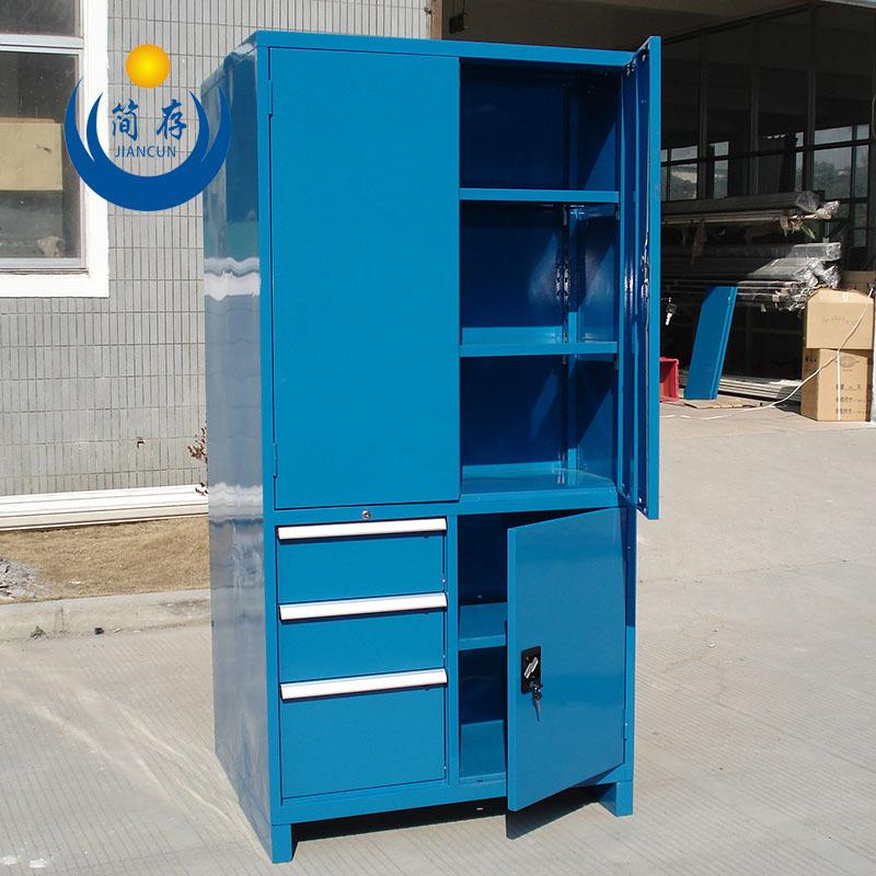 简存多功能重型工具柜 双开门抽屉式工具柜储物柜 非标生产金属柜
