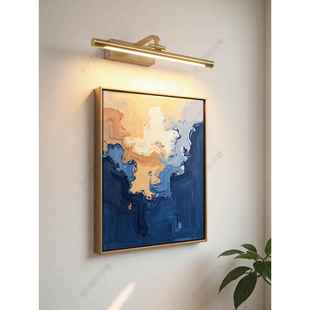 免布线充电款镜前灯卫生间浴室免打孔无线遥控开关免接线挂画壁灯