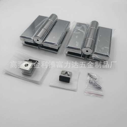直边单边双边玻璃门液压合页铰链玻璃门夹