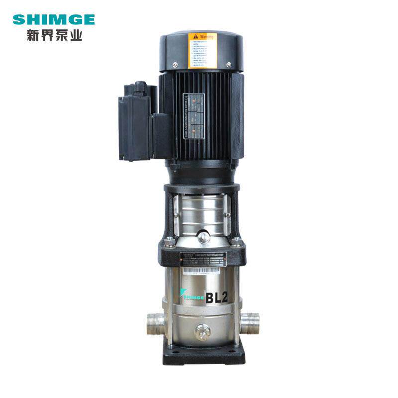 新界不锈钢立式多级泵BL2-20方工业水处理高层供水管道增压泵