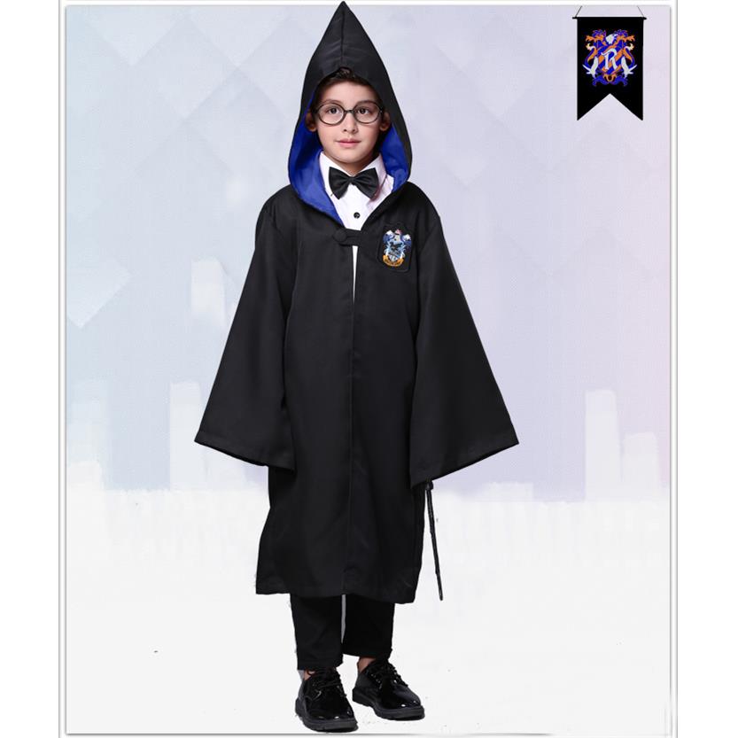 高档万圣儿童服装魔师扮服装法哈利波特cos 长袍披风节巫师表装演