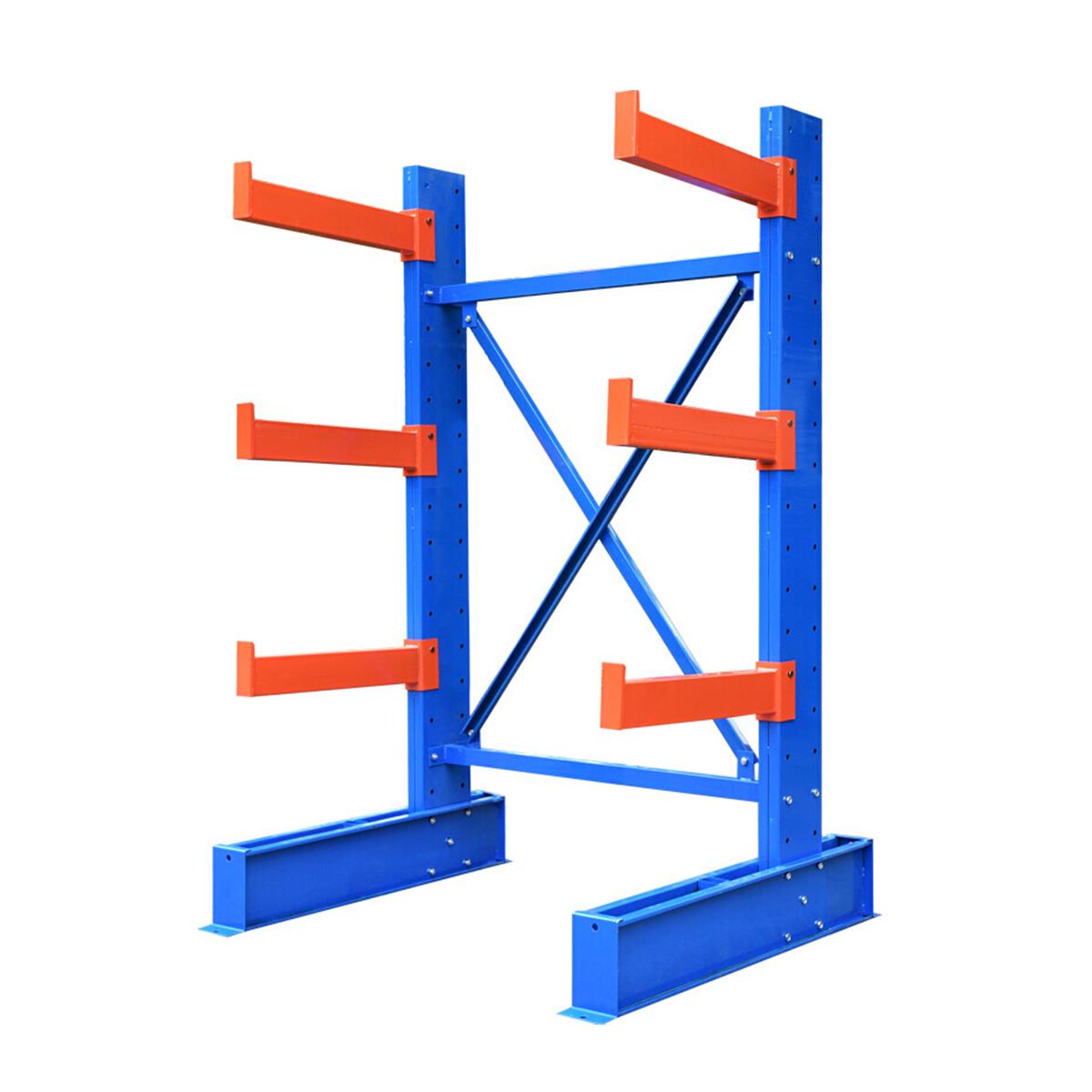 悬臂货架重型仓库仓储加厚钢管布匹工业厂房管材托臂单臂铁架子