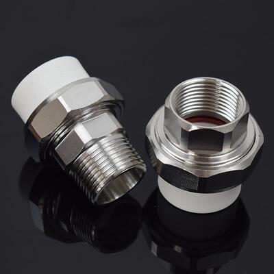 ppr不锈钢外牙活接4分6分1寸外丝内牙水管活接头2532暖气油任之满