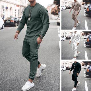 Long sleeved suit for two men长袖套装两男
