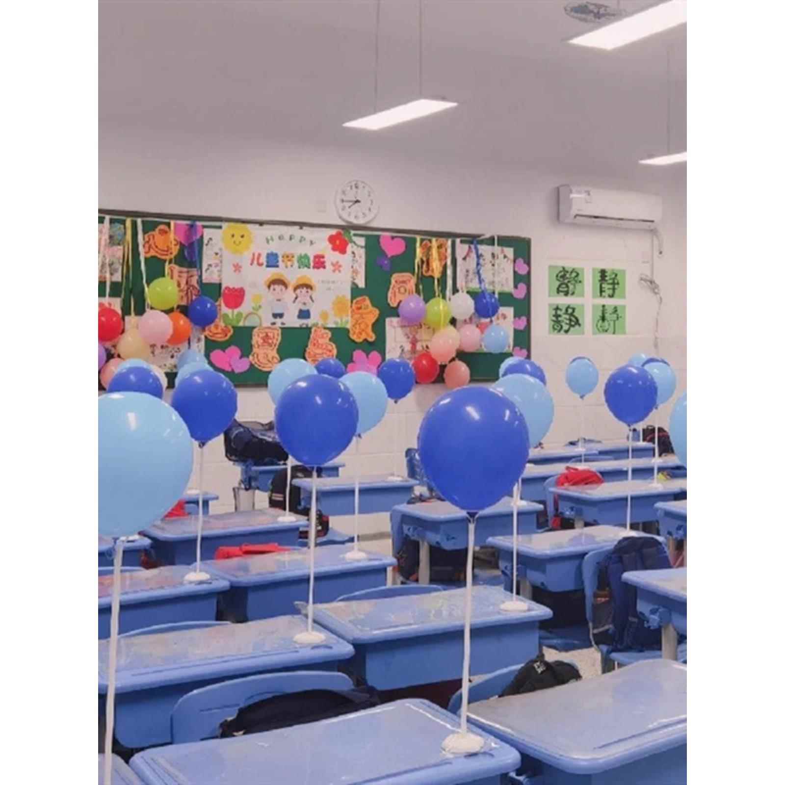 元旦节装饰气球学校幼儿园教室课桌面桌飘可站立氛围场景布置