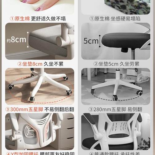 电脑习椅家舒久适N303 N30坐靠背宿舍办公座椅人体工学椅电竞椅男