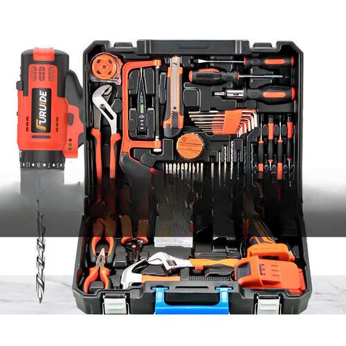 厂家直销家用电钻手工具套装五金电工专用维修多功能工具箱木工