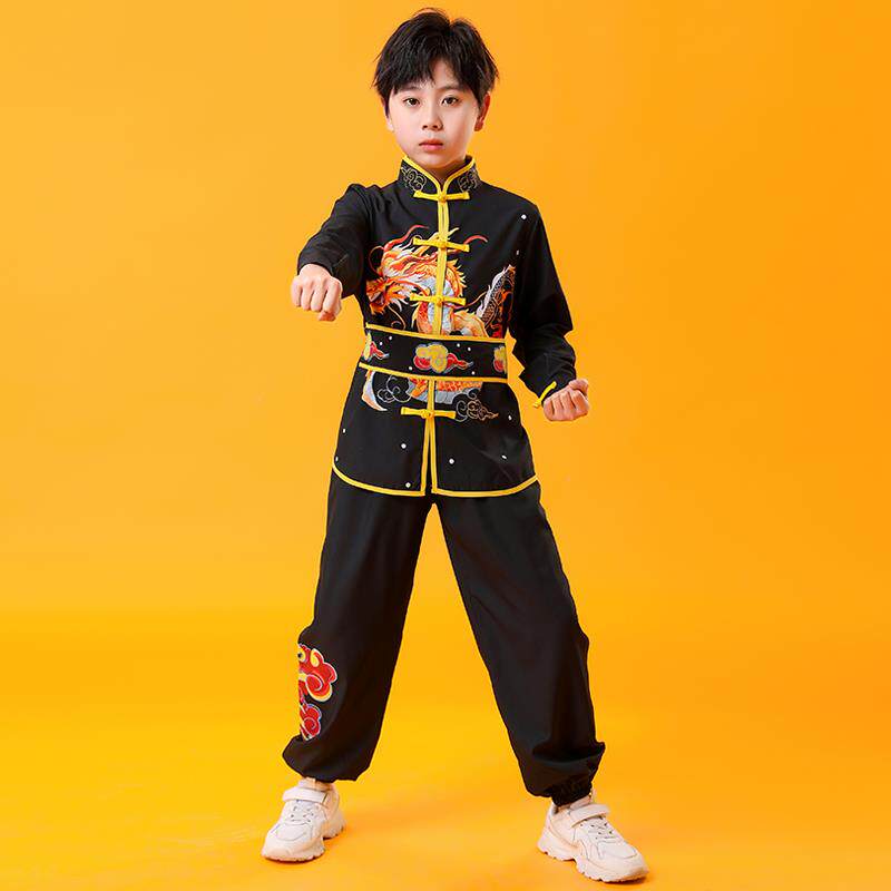 正品儿操童武术生表演服、中小学武术体训练服、中式武术操作太极