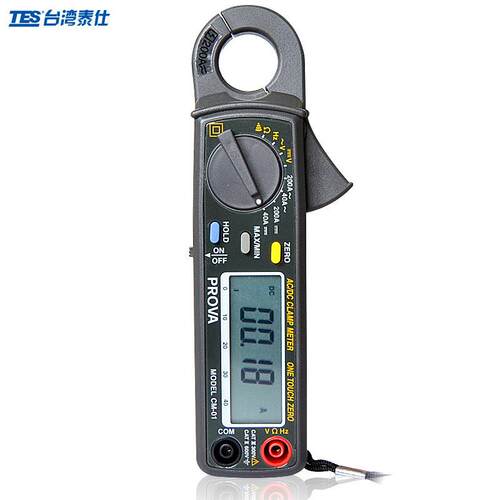 泰仕CM-01低电流交直流钩表CM01钳形电流表钳表电勾表万用表