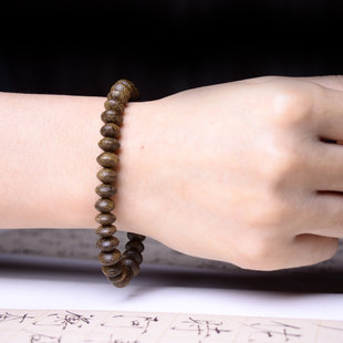 印尼达拉干沉香算盘珠佛珠文玩手串念珠手链趣味收藏送礼盘玩佳品