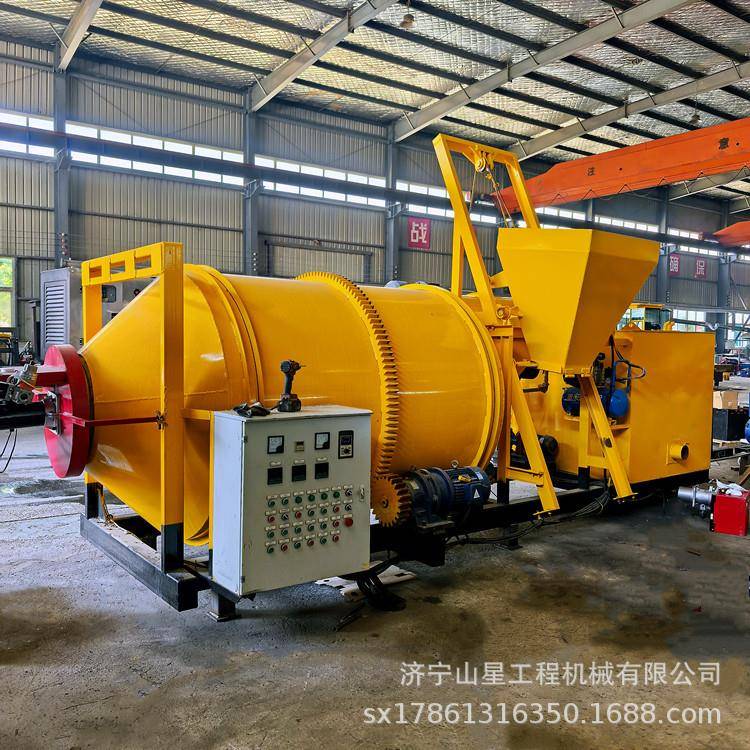 小型沥青混合料搅拌机0.5方固定式沥青拌和机一次出料10-0吨沥青 - 实物图