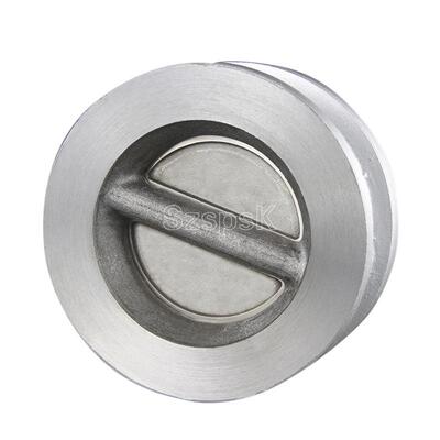 铸钢H076W-16c蝶SYH形双瓣旋启式对止回开启力.08m阀pDN50夹 65