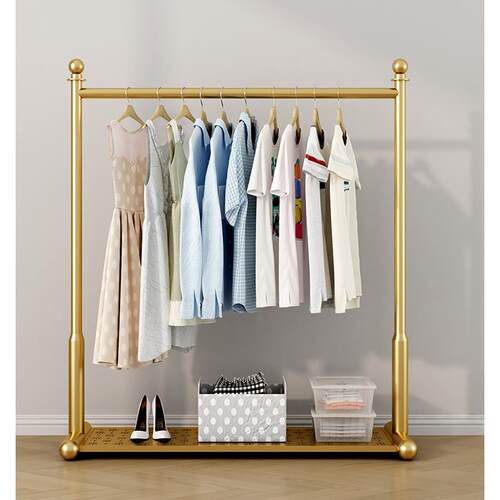 晾衣架落地卧室家用简易挂衣服架子房间室内凉晒收纳烘烤衣架收纳