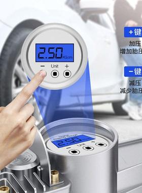 汽功车气泵双缸大率静充数显车载加MAX气泵轮胎便携式电动打音气