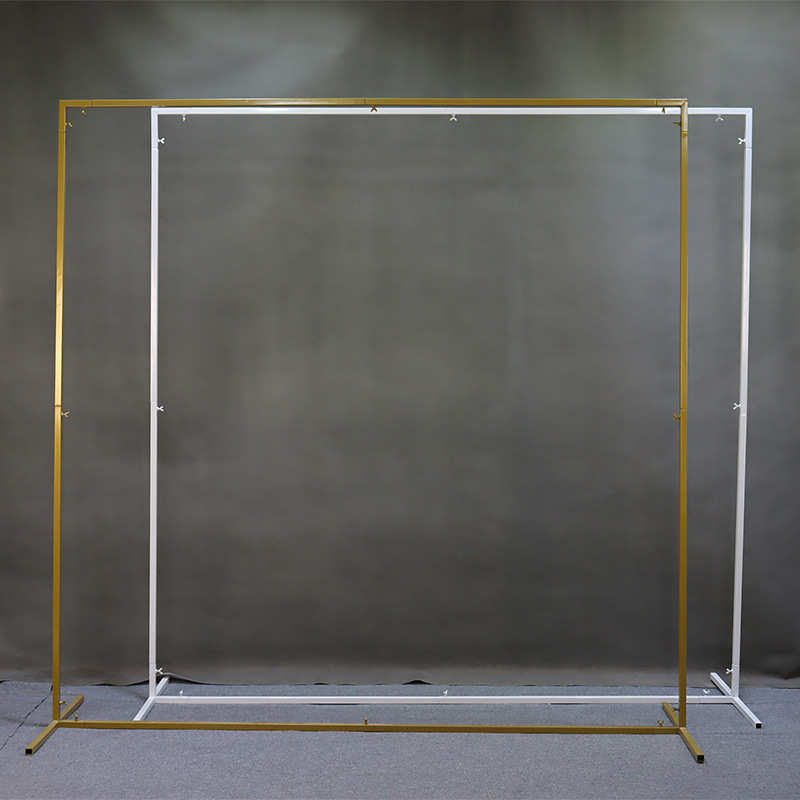 婚礼铁艺拱形门草坪户外婚礼背景气球花架子舞台路引布置装饰外贸