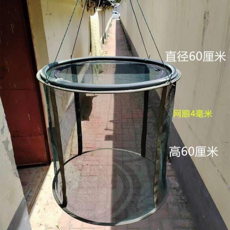 折叠锦鲤养殖网箱漂浮网箱鱼护病鱼隔离网箱可折叠鱼护折叠网箱