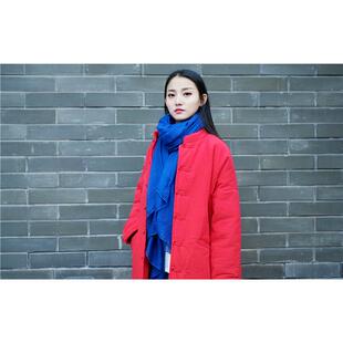 高档陈家沟冬季加厚保色暖长款黑太极服女练练功服外套服上衣晨装