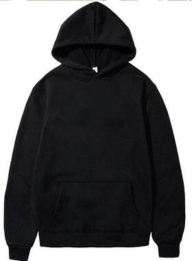 Men's Hoodies Pullover Classic Black Hoodie for Men