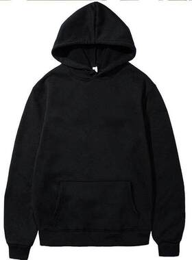 Men's Hoodies Pullover Classic Black Hoodie for Men