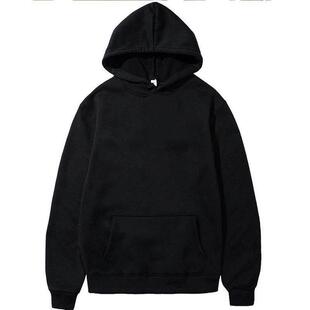 Men's Hoodies Pullover Classic Black Hoodie for Men