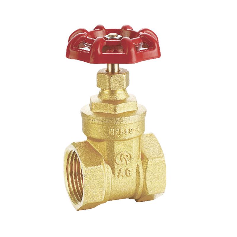 ll日安铜闸阀螺纹式自来水开关丝口水表前阀门黄铜加厚耐高温防