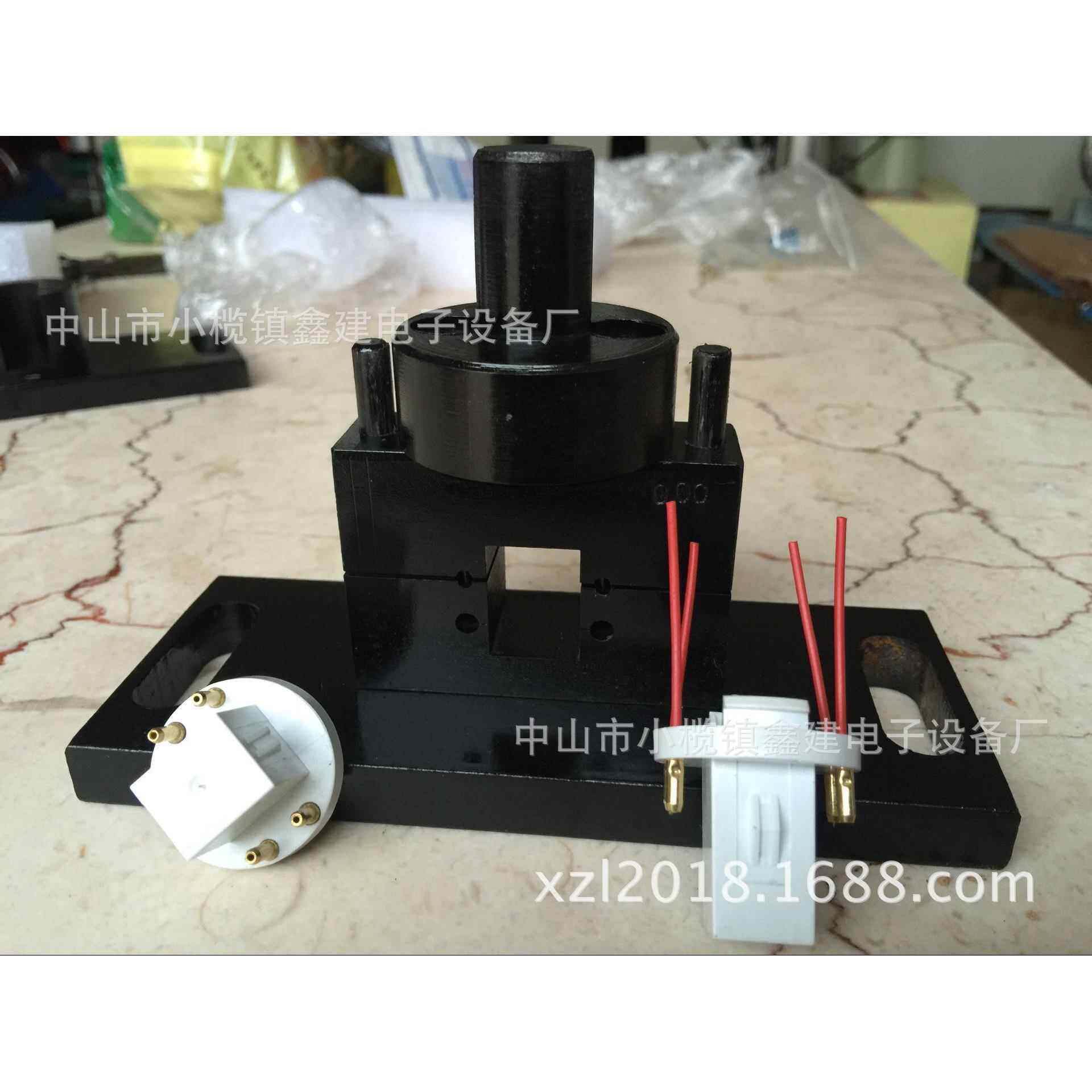 LED灯GX53GU10/MR16/T5T8灯头电源线压线机治具打点铆接切线模具