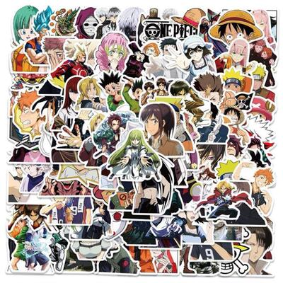 50Pcs Mix Anime Stickers NARUTO ONEPIECE Graffiti Sticker Wa