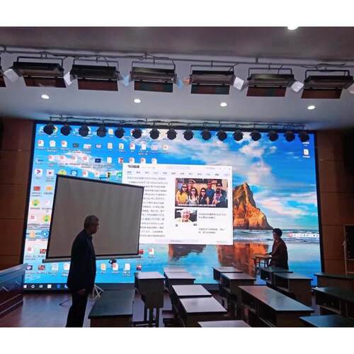 led屏全彩告显示屏会议直播屏室内高清无缝接屏广屏全彩HD2le拼d