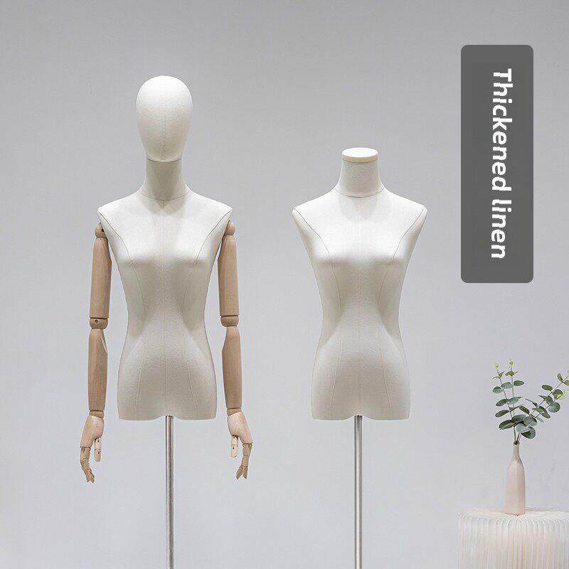 服装店女模特道具半长橱窗假人人体模型娃娃韩式女装人体模型展示
