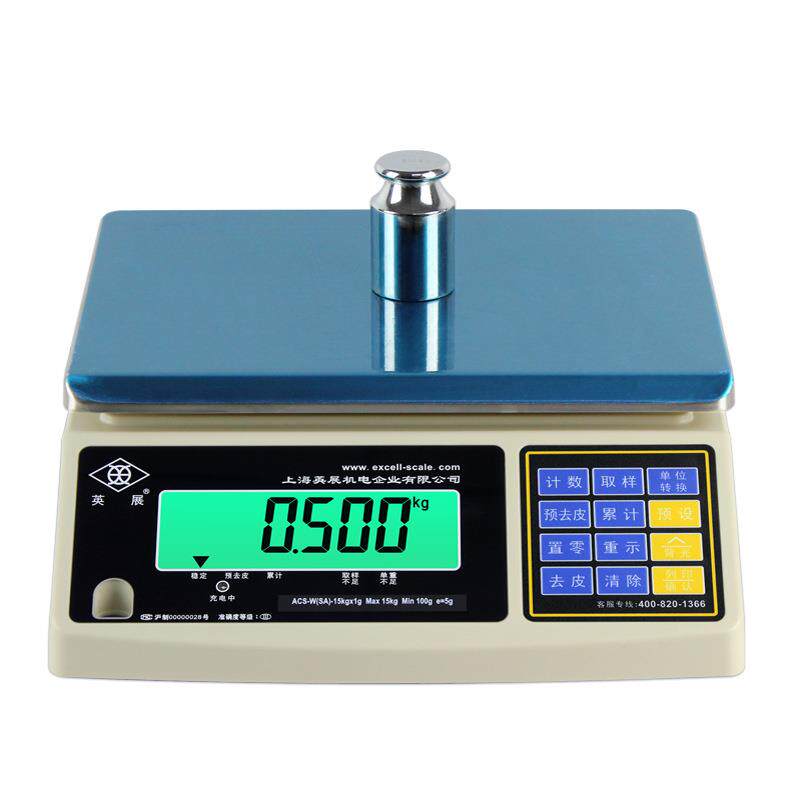 英展电子秤ACS-W(SA)-3kg电子计重称工业秤电子桌秤案