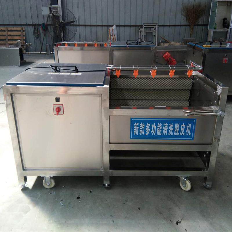 毛辊去泥沙设备  扇贝海蛎子清洗机  贝类海鲜刷洗机