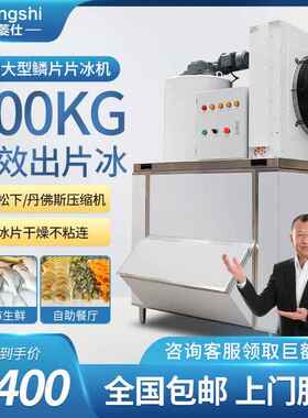 商用片冰机大型海鲜自助餐雪花机保鲜鱼鳞片冰片机冷藏碎冰制冰机