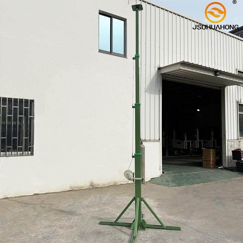 SYM监控手摇升降自立杆舞台照明设备伸缩杆Manual lifting mast