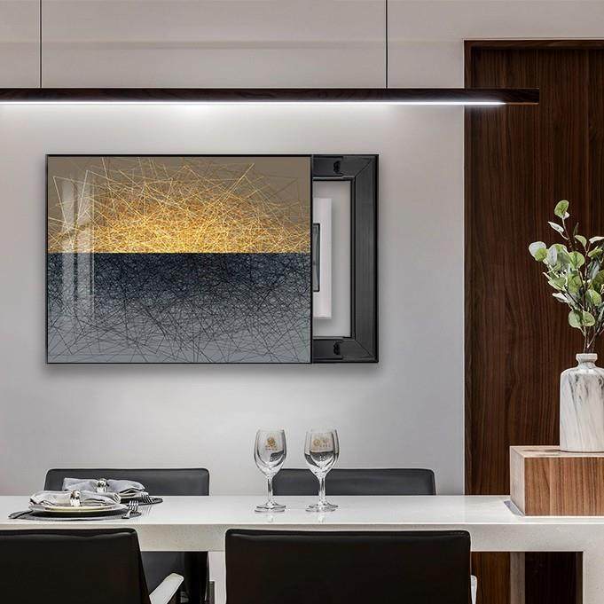 电表2箱装饰画免打孔奢配电箱48390挂画02新款现代艺术遮挡开轻关2壁画