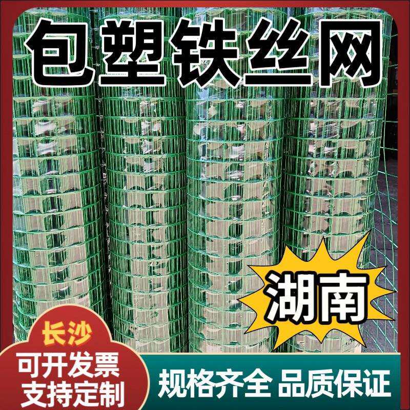 农场鸡舍荷兰网养殖场防护门铁丝防逃网浸塑荷兰网绿色硬塑围护网