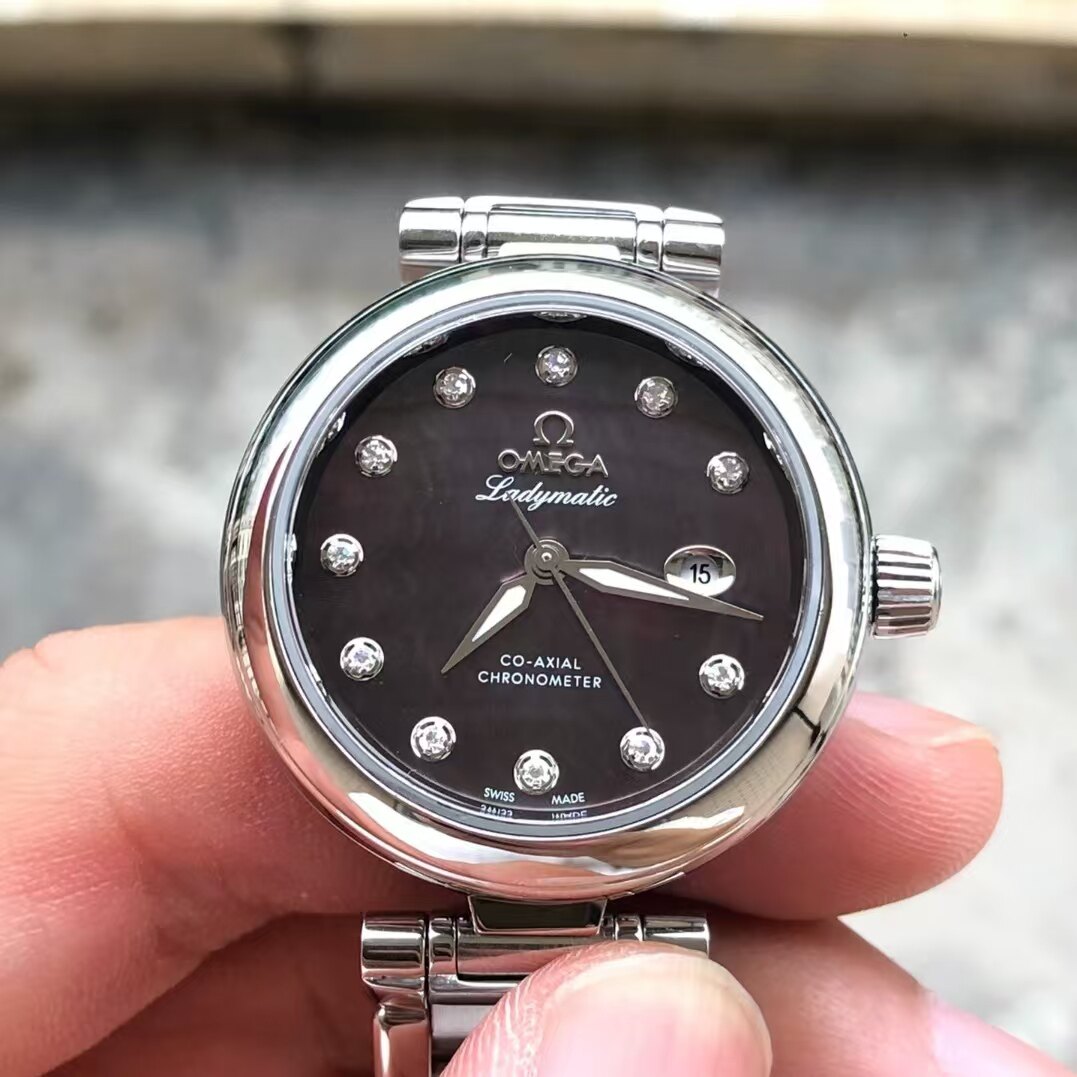 98新34mm欧米茄碟飞系列425.30.34.20.57.004自动机械女表正品